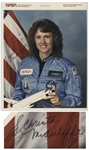 Challenger Astronaut Christa McAuliffe Signed 8 x 10 Photo -- With Steve Zarelli COA